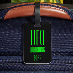 Étiquette À Bagage Drôle personnalisé OVNI bagage étiquette cadeau