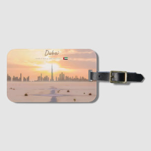 Étiquette À Bagage Dubaï, Émirats arabes unis - Burj Khalifa désert s