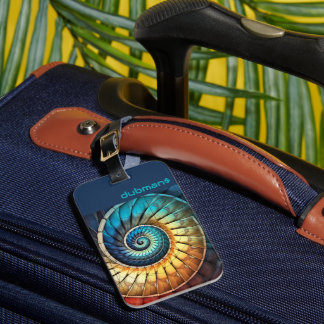 Étiquette À Bagage Dubman Does Design : étui brillant à spectre de Fi