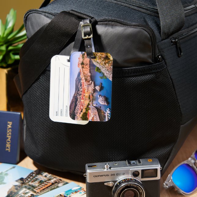 Étiquette À Bagage Dubrovnik Croatie (Recto & Verso)