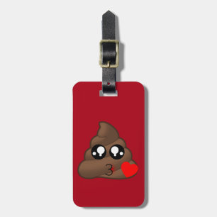 Étiquette À Bagage Dunette Emoji de coeur