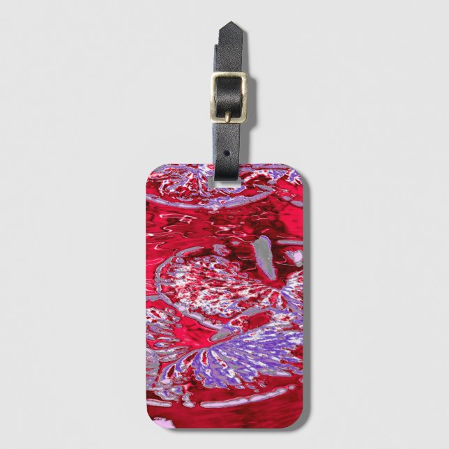 ÉTIQUETTE À BAGAGE EAU LILY POND (Devant Vertical)