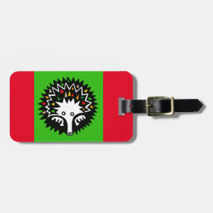 Étiquette À Bagage ECHIDNA - Monotreme - Nature - Rouge & vert