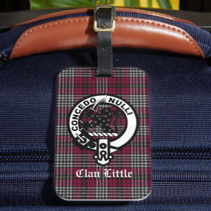 Étiquette À Bagage Écosse Clan Little Crest Badge et Tartan Custom