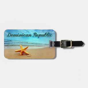 Étiquette À Bagage Écre de République Dominicaine