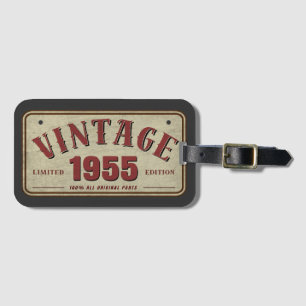 Étiquette À Bagage Édition limitée vintage 1955, toutes pièces d'orig