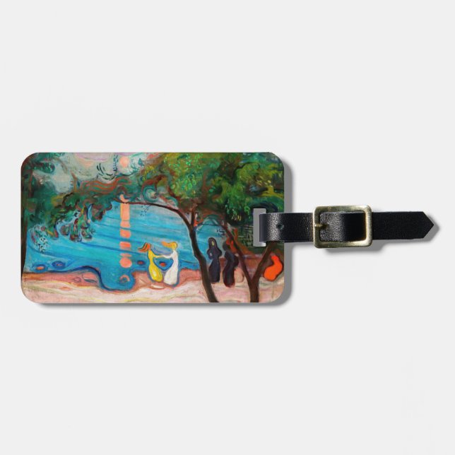 Étiquette À Bagage Edvard Munch - Danse sur la plage (Devant horizontal)