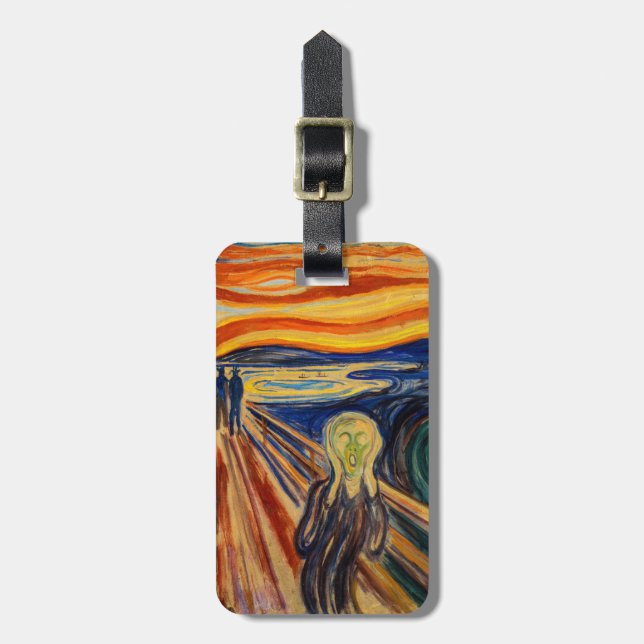 Étiquette À Bagage Edvard Munch - Le cri 1910 (Devant Vertical)