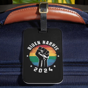 Étiquette À Bagage Élection Biden Harris 2024 LGBT Arc-en-ciel Fierté