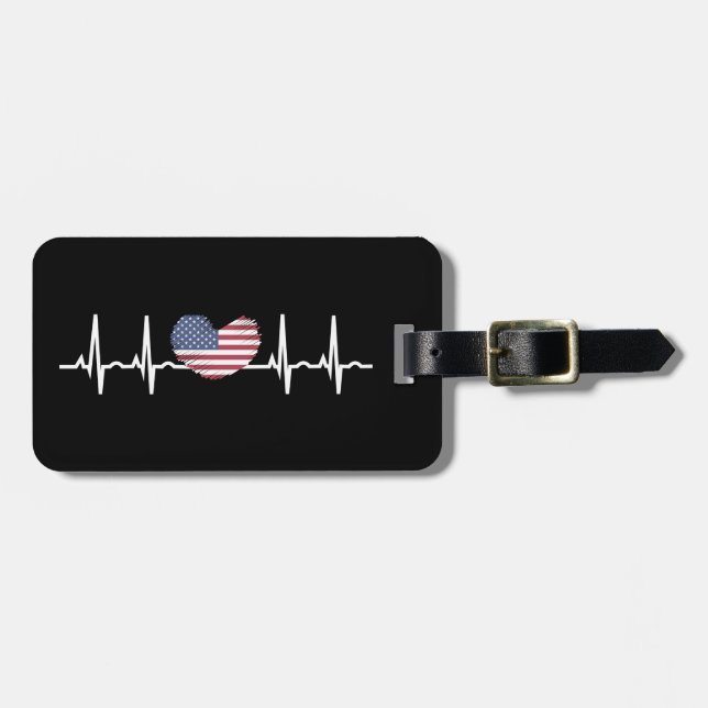 Étiquette À Bagage Électrocardiographie ECG (Devant horizontal)
