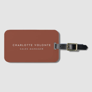 Étiquette À Bagage Élégant élégant Brown Arrière - plan professionnel