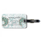 Elégant moderne Damask Peacock Personnalisé