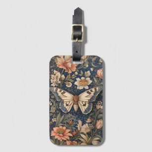Étiquette À Bagage Elégant Moth Vintage William Morris inspiré