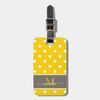 Élégant Motif Pointe Polka moderne avec Monogramme