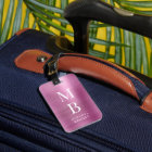 Élégant rose monogramme