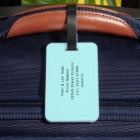 Élégant Script personnalisé personnalisé bleu clai