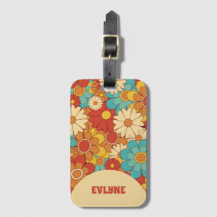 Étiquette À Bagage Elégant Super Floral tendance Boho Chic