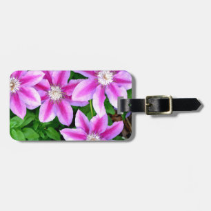 Étiquette À Bagage Élégante végétation boho rose