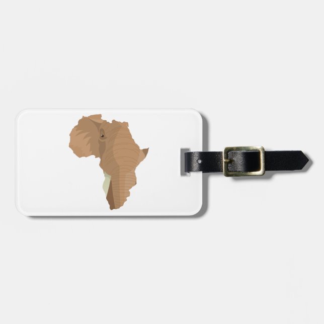 Étiquette À Bagage Eléphant africain (Devant horizontal)