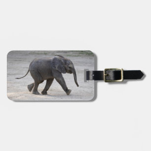 Étiquette À Bagage Eléphant bébé doux Kibali