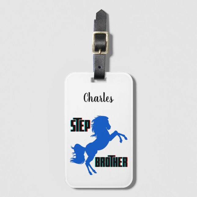 Étiquette À Bagage Élevage du cheval Brother (Devant Vertical)
