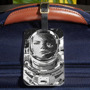 Étiquette À Bagage Élever votre imagination : Frapper une astronaute