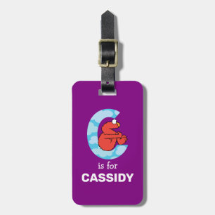Étiquette À Bagage Elmo Alphabet   C Nuages