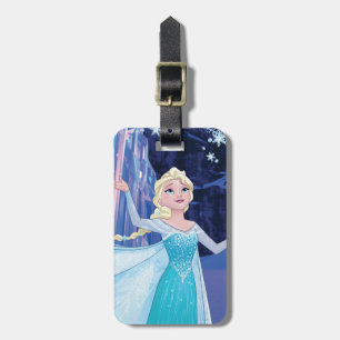Étiquette À Bagage Elsa Glace scintillante et élégante