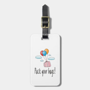 Étiquette À Bagage Emballez vos sacs et partons en vacances