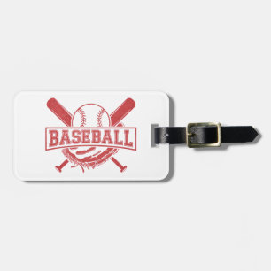 Étiquette À Bagage Emblème de baseball classique