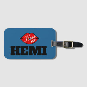 Étiquette À Bagage Embrasse ma Hemi Power B5 Blue