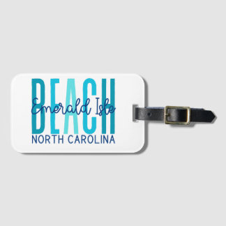 Étiquette À Bagage Emerald Isle Beach Caroline du Nord (Océan)