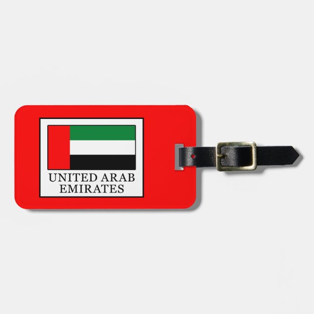 Étiquette À Bagage Émirats arabes unis (Devant horizontal)