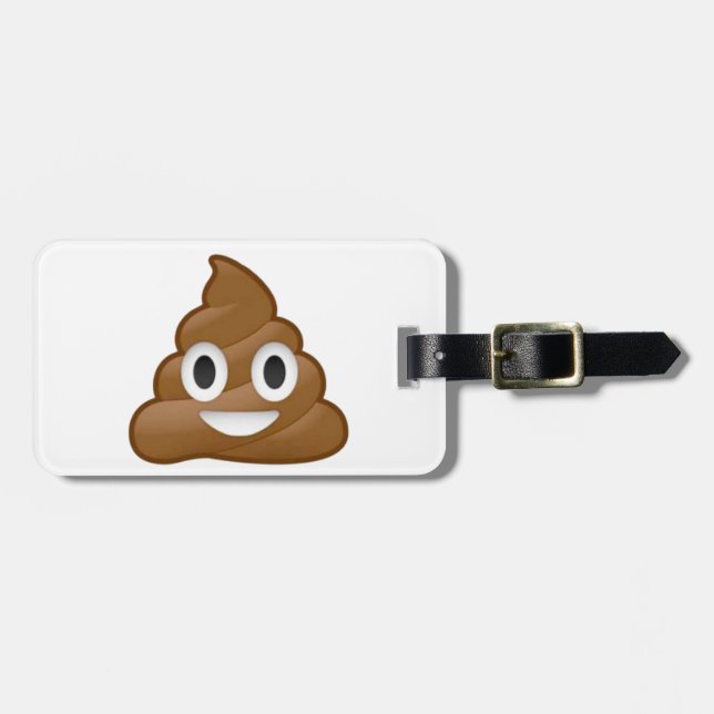 Étiquette À Bagage Emoji de dunette (Devant horizontal)