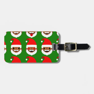 Étiquette À Bagage émoticônes de père Noël