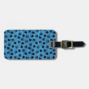 Étiquette À Bagage Empreinte de Patte Amoureux de Chats Mignon Chaton
