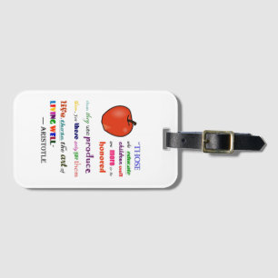 Étiquette À Bagage En l'honneur des enseignants
