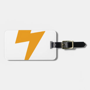 Étiquette À Bagage Énergie de tonnerre impression jaune