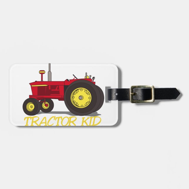 Étiquette À Bagage Enfant de tracteur (Devant horizontal)
