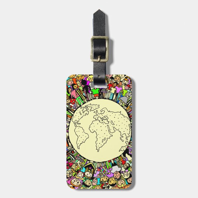 Étiquette À Bagage Enfants du monde (Devant Vertical)