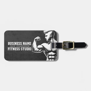 Étiquette À Bagage Entraîneur de fitness moderne Bodybuilding Instruc