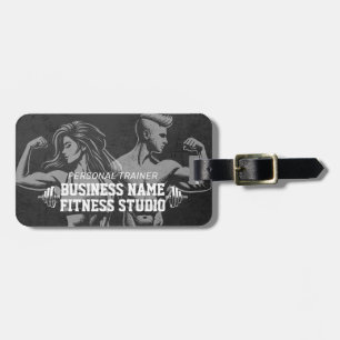 Étiquette À Bagage Entraîneur de fitness moderne Bodybuilding Instruc