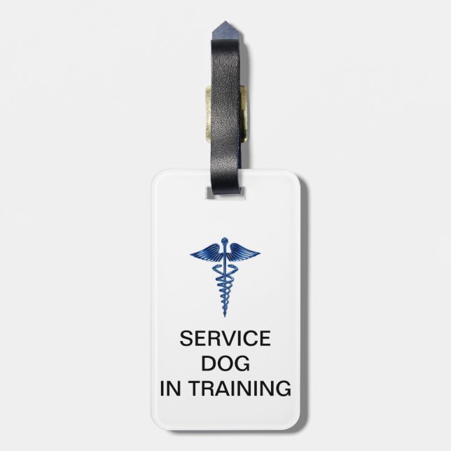 Étiquette À Bagage Entretenez le chien en formant l'identification (Dos Vertical)