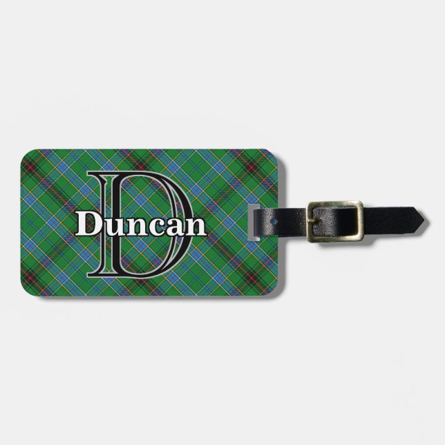 Étiquette À Bagage Epic Scotland Clan Duncan Tartan (Devant horizontal)