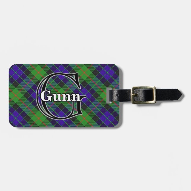 Étiquette À Bagage Epic Scotland Clan Gunn Tartan (Devant horizontal)