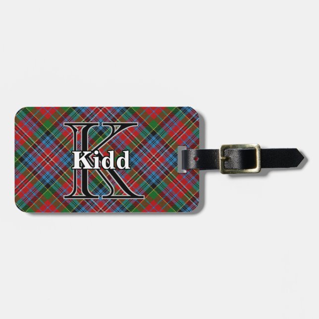 Étiquette À Bagage Epic Scotland Clan Kidd Tartan (Devant horizontal)