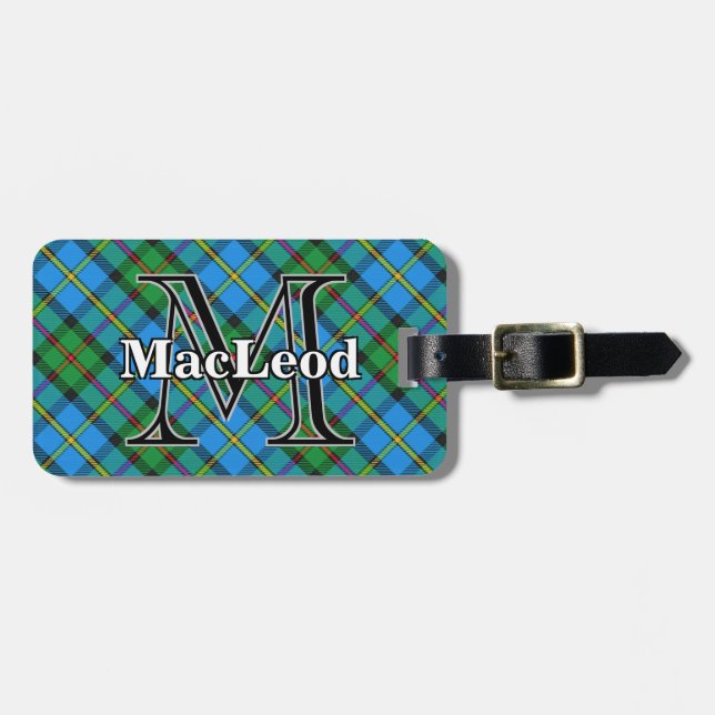 Étiquette À Bagage Epic Scotland Clan MacLeod de Harris Tartan (Devant horizontal)