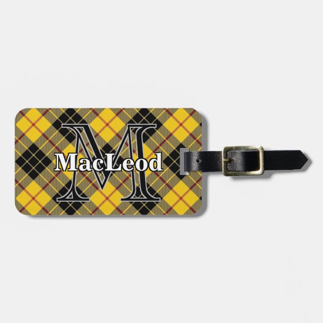 Étiquette À Bagage Epic Scotland Clan MacLeod de Lewis Tartan (Devant horizontal)