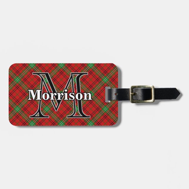 Étiquette À Bagage Epic Scotland Clan Morrison Tartan (Devant horizontal)