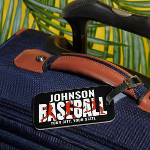 Étiquette À Bagage Équipe de baseball AJOUTER NOM Champion Joueur de 